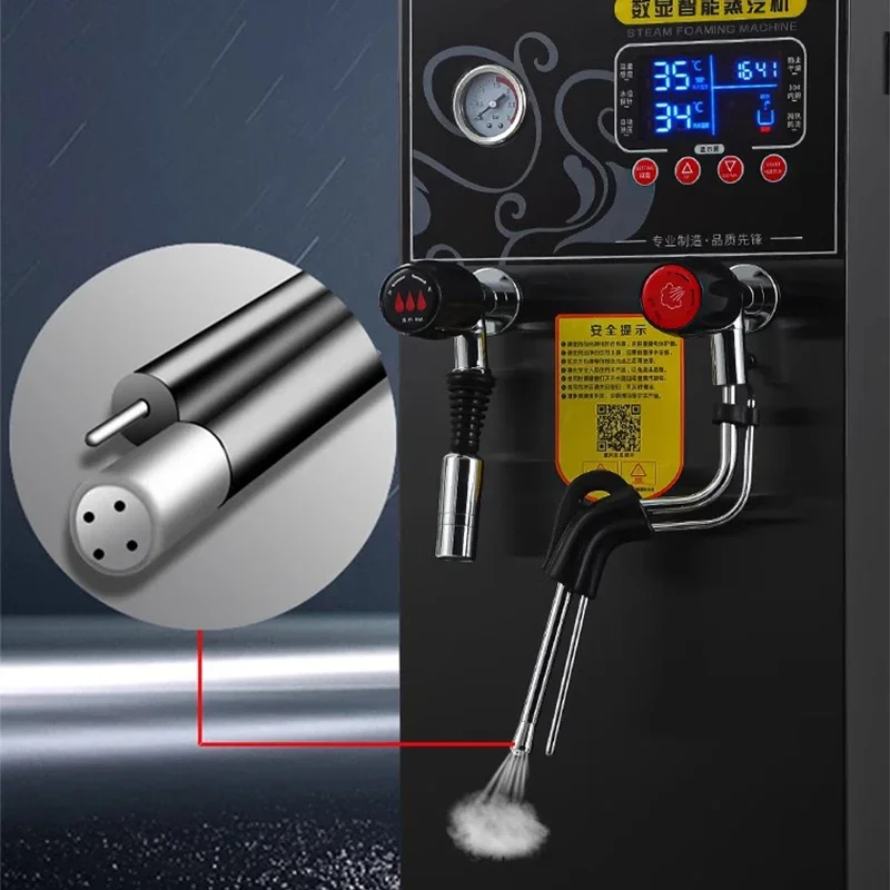Commercial Milk Frother Electric Boiling Water Machine Espresso Coffee Milk Foamer Smart Temperature Control Milk Foam Machine 6
