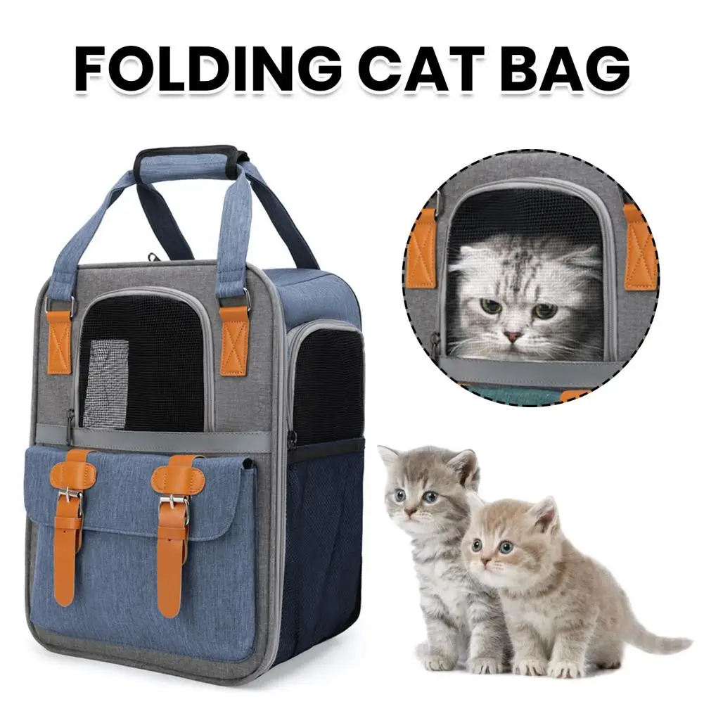 

Comfortable Pet Travel Bag Portable Expandable Pet Carrier Backpack for Cats Dogs Breathable Travel Bag for Outdoor Adventures