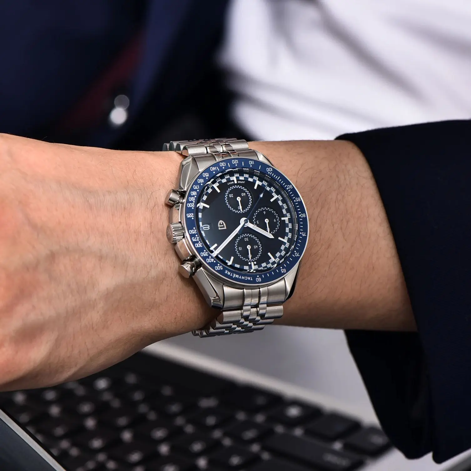 PAGANI DESIGN ساعات رجالية سباق كرونوغراف ساعة كوا...