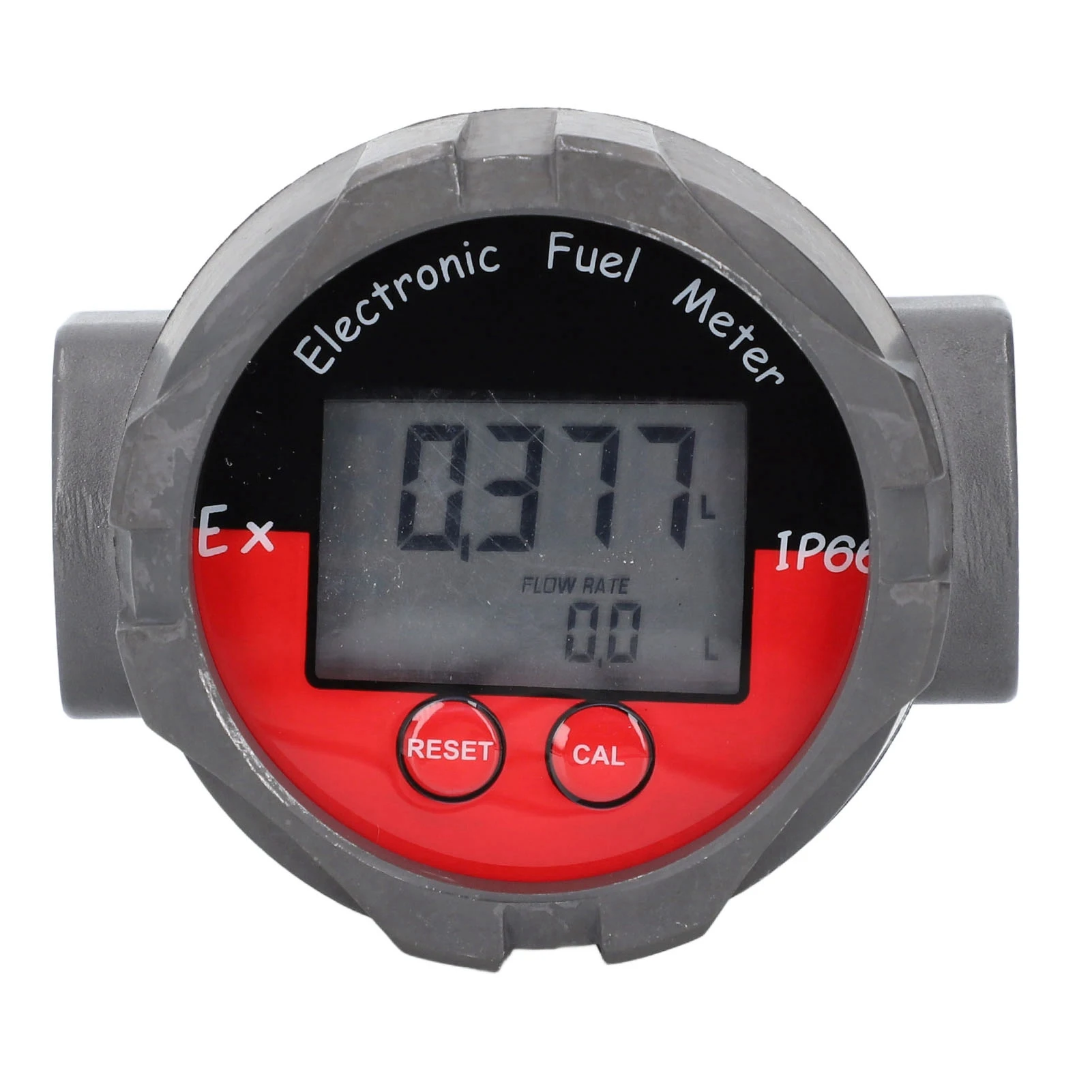 Electronic Fuel Meter Digital LCD Display Turbine Fuel Flow Gauge 1in High Accuracy 20MPa MWP