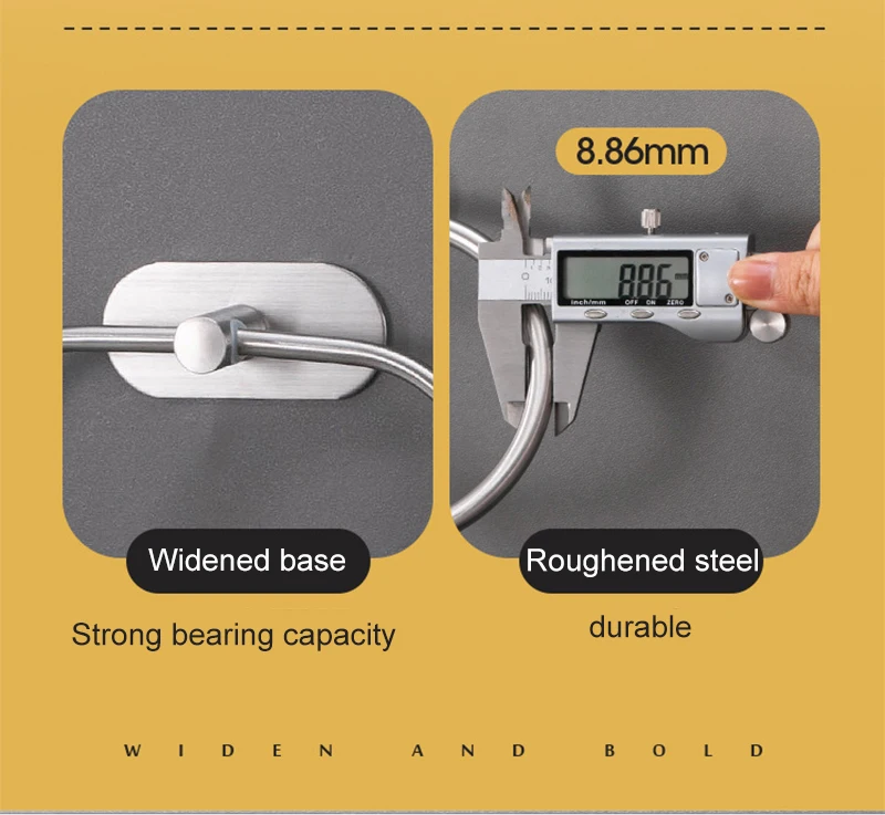 Description Picture 2 of itemNo Drilling Self-adhesive Black Towel Bar Holder Robe Hook Toilet Paper Rack Brushed Gold Bathroom Hardware Accessories Set