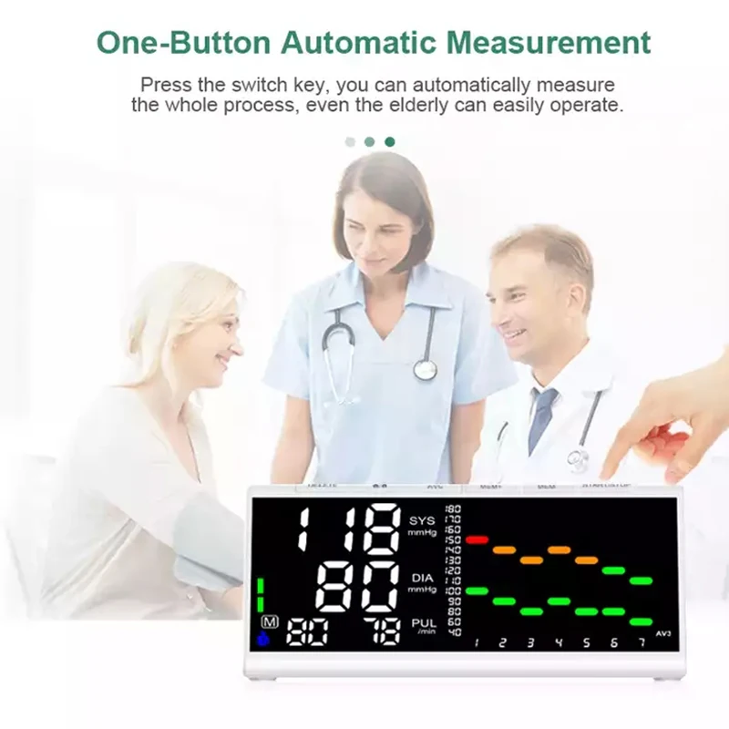 Rechargeable Trend Home Digital Bp Monitor Blood Pressure Household Portable Medical Upper Arm Electronic Blood Pressure Machine 5