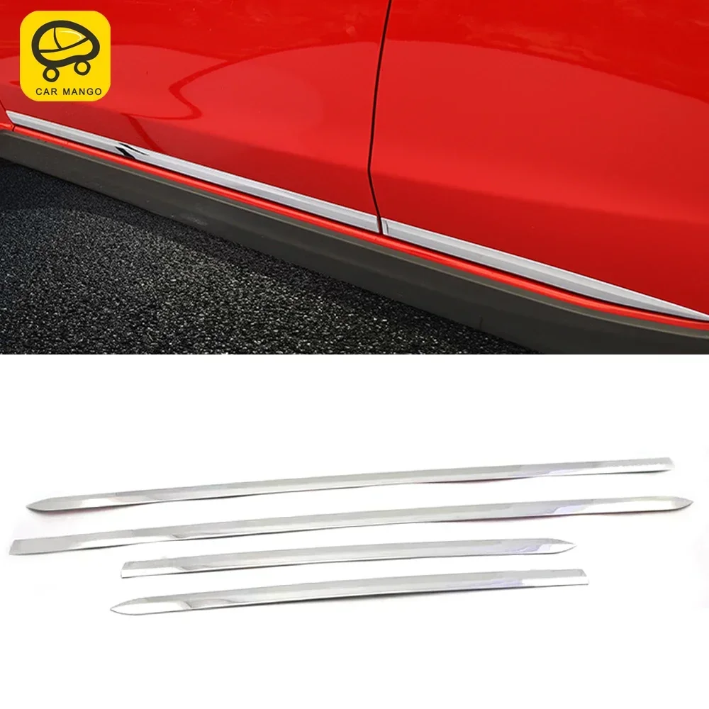 

CarMango for Subaru XV Crosstrek 2013-2017 Car Accessories Door Side Sill Pad Trim Cover Sticker Frame Chrome Exterior Decor