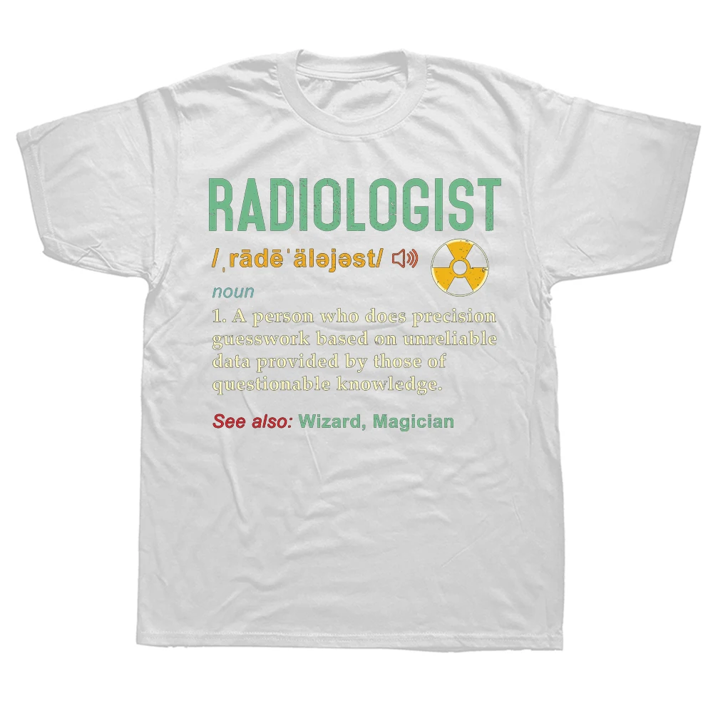 Novelty Radiology tech Retro Definition Rad Technologist T Shirts Graphic Cotton Streetwear Short Sleeve Birthday Gifts_voghion.com