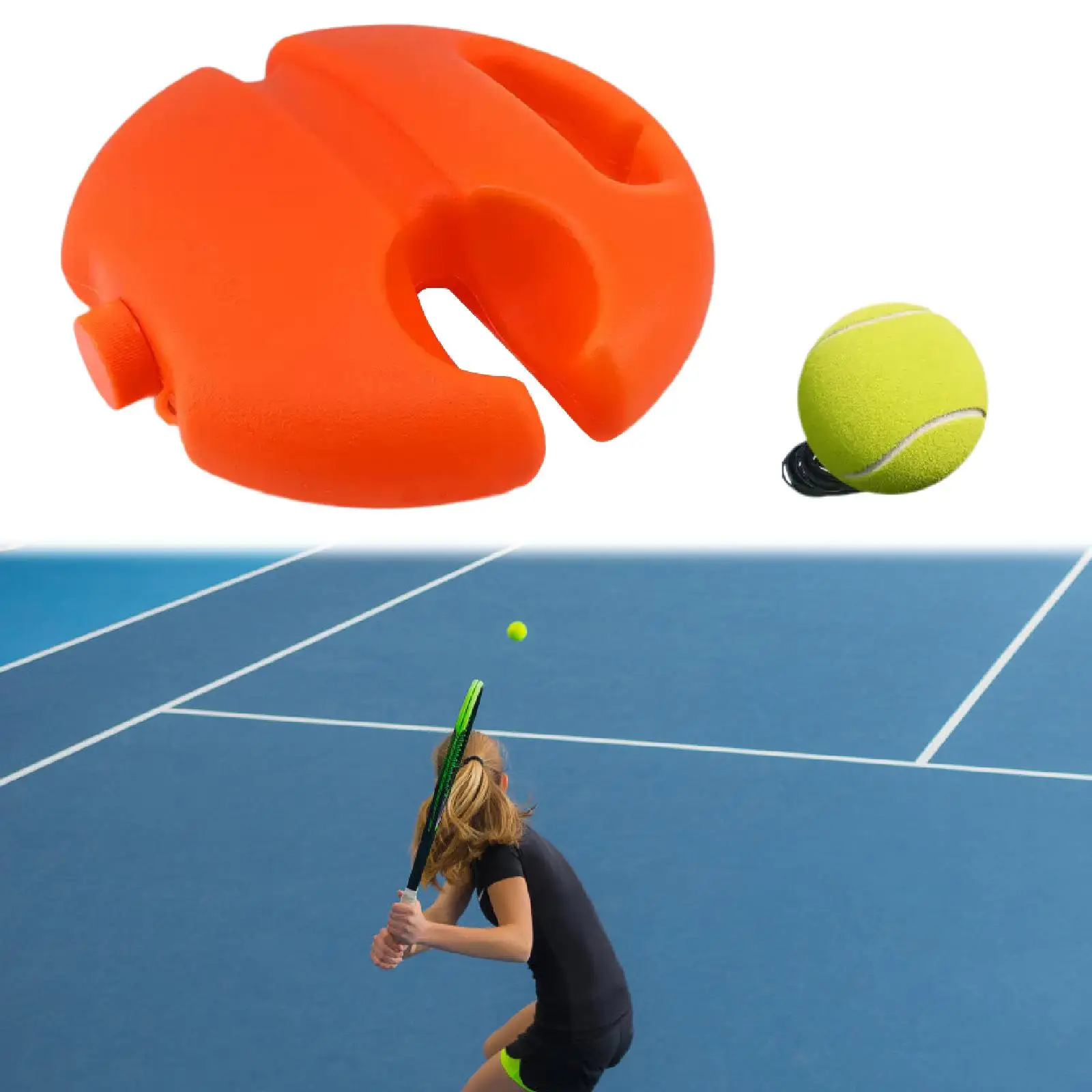 

Тренировочный Набор для тенниса, соло, прочная тренировочная помощь с эластичной веревкой, легкий Тренировочный Набор для тенниса, упражнения в помещении и на улице, домашние детские упражнения