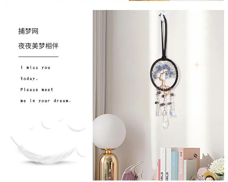 Carillon à Vent,Pendentif Arbre De Vie Attrape-rêve, Carillon, Voiture, Décoration Murale