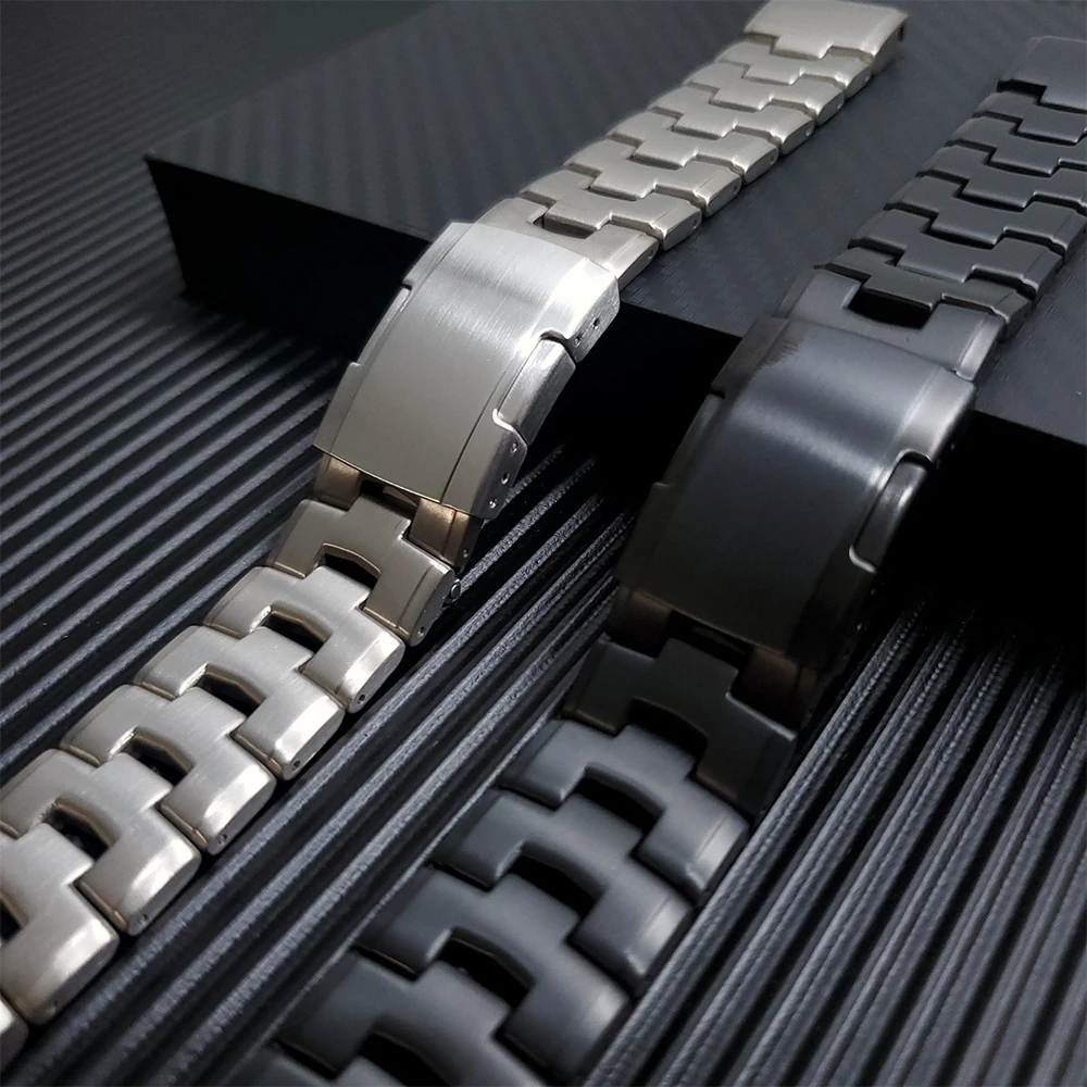 Premium Titanium Metal Watch Band with QuickFit Clasp - 26mm/22mm Strap