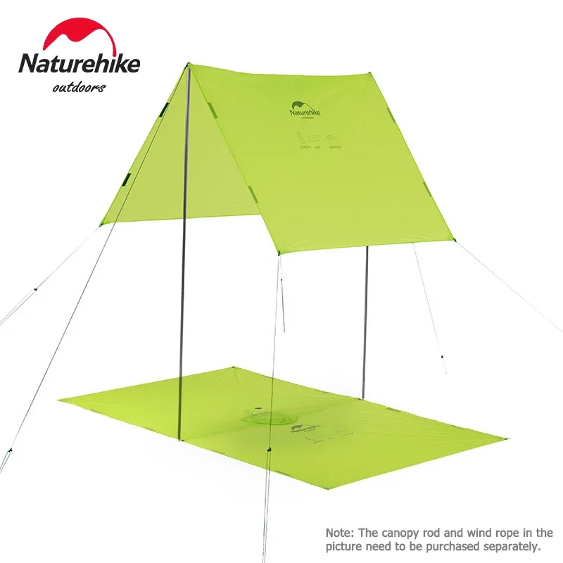 Naturehike Rain Jacket 3 in 1 Multifunction Poncho Raincoat Rainwear Sand Beach Mat Fshing Canopy Awning Bike Poncho Picnic Mat 5