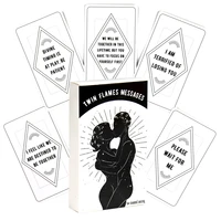 Twin Flames Message Oracle Cards  For Family Party High Quality Fortune Telling Divination Tarot Cards Deck Game 1
