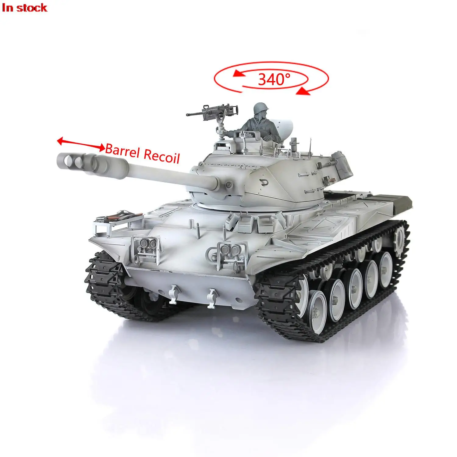 Henglong 1/16 7.0 Plastica Walker Bulldog Rtr Rc Tank 3839 Barrel Recoil Bbs Softair Ir Combat Smoke Effect Chassis Retrattile