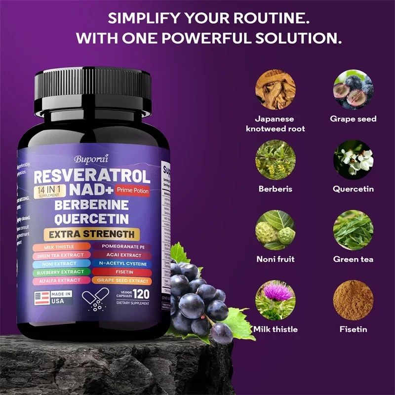 Suplemento de resveratrol nad+ berberina quercetina para pele_voghion.com