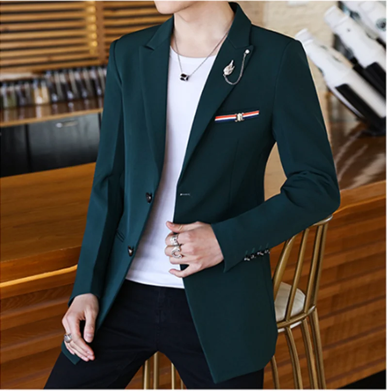 Mens Fashion Casual Jas Style Men's Blazer Jacket Men's Suit
