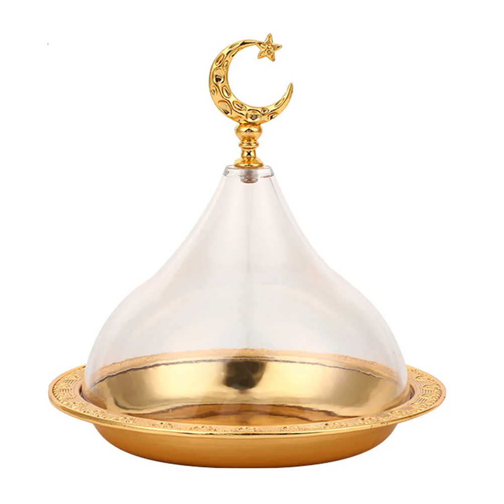 

Accessories Dessert Plate Food Tray Eid Mubarak Cake Stand Zinc Alloy Household
