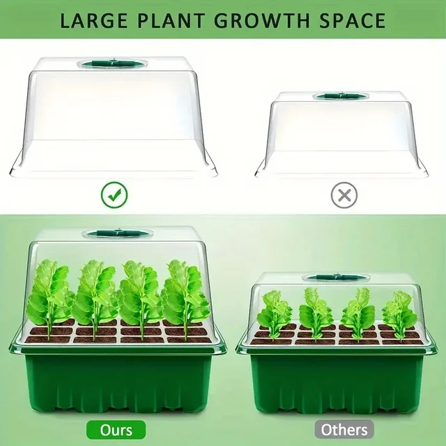 1/5PCS Grow Own Plants with This Complete Seed Starting Kit Includes ,Seedling Starter Trays ,Full Spectrum Plant Growth Lamps 6
