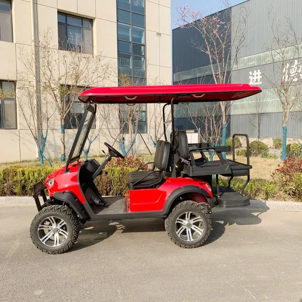 2023 Vendita Calda Dylante Go Kart 4 Passeggeri Golf Cart 4 Ruote Carrello Da Golf Elettrico Buggy Con Pneumatici Da 14 Pollici