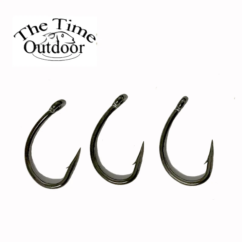 100pcs High Carbon Steel Carp Fishing Hook Strong Fishhooks With Eyelet  Carp Fishing Tackle