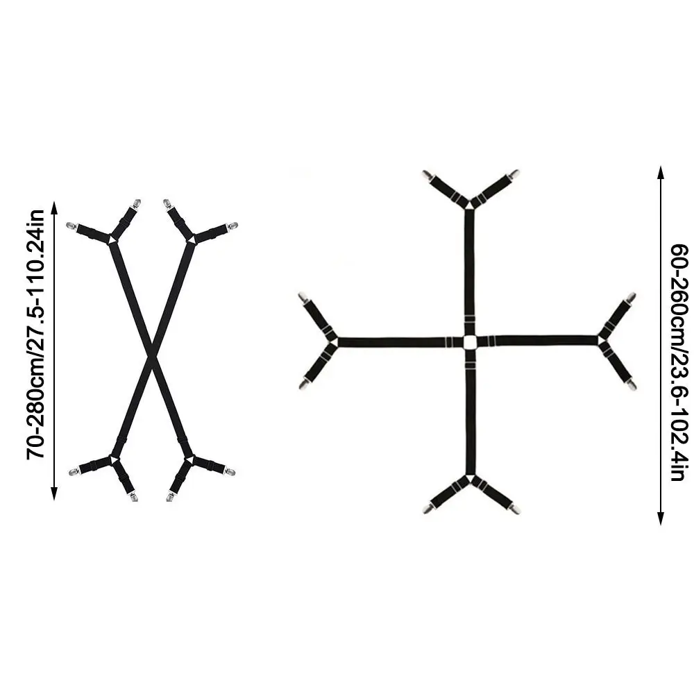 Durable 4/8 Clips Bed Sheet Holder Adjustable Elastic Mattress Clip Non-Slip Clothes Pegs Sheet