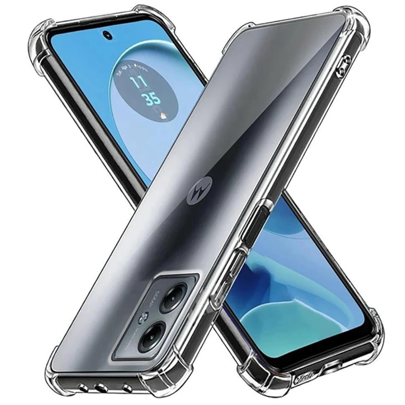 Custodia Rigida Per Motorola Moto G04, Arancione, Design A Capsula Antiurto Con Paraurti - 2