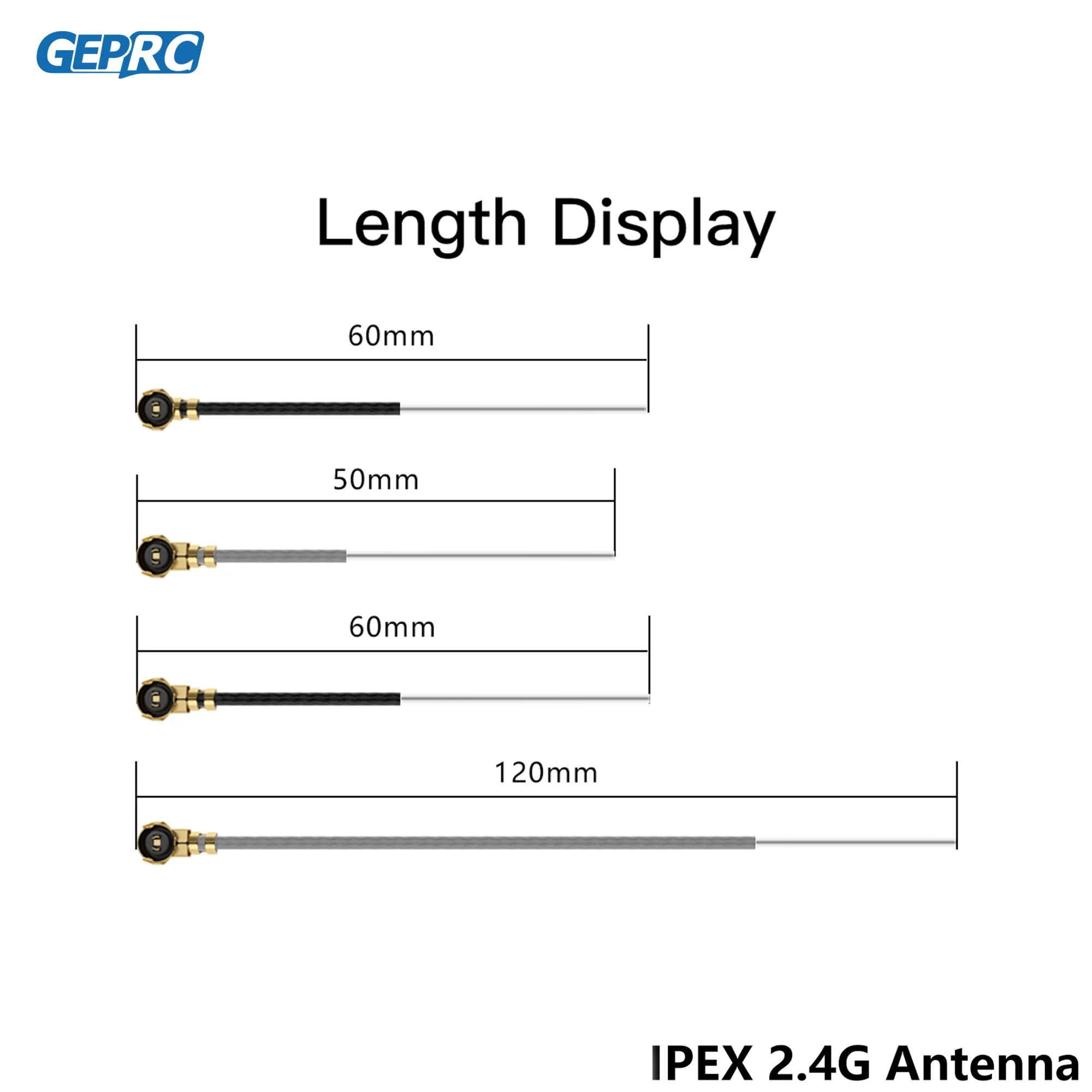 GEPRC IPEX 5,8G Медная трубчатая антенна IPEX 2,4G Разъем 5,8 ГГц DIY RC Низкое сопротивление FPV Квадрокоптер Запчасти для фристайла thumbnail 3