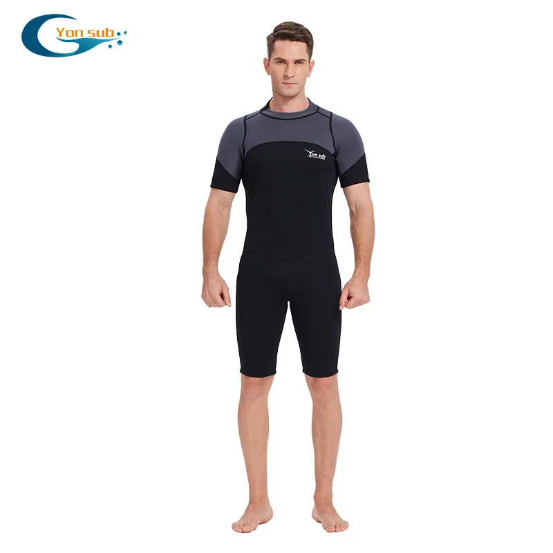Shorty Wetsuit Men 3mm Neoprene Short/Long Sleeves Wet Suits