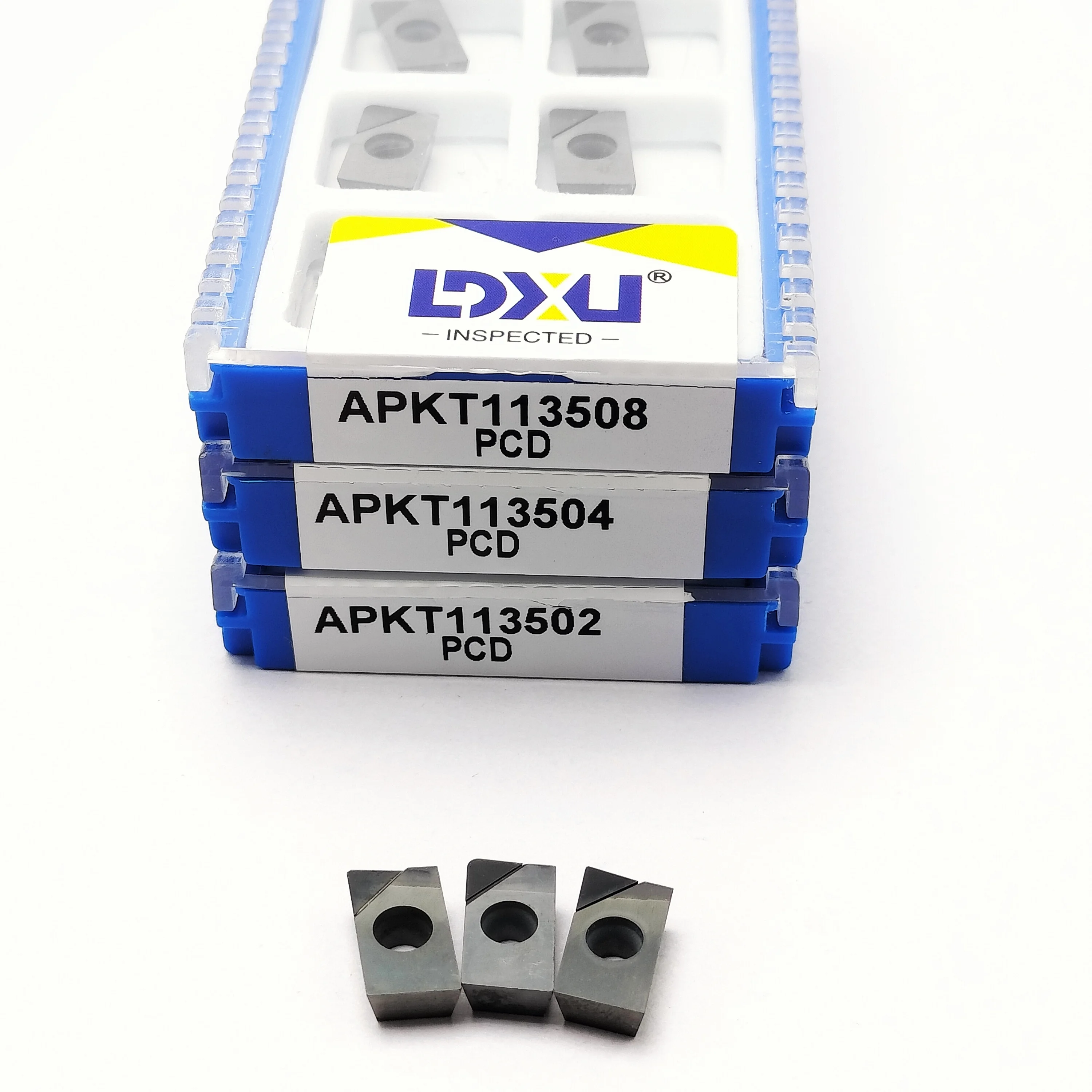 

1 PCS APKT1135 PCD APKT113502 04 08 PCD Diamond Inserts Milling Turning Tool Milling Inserts CNC Carbide Insert Turning Lathe