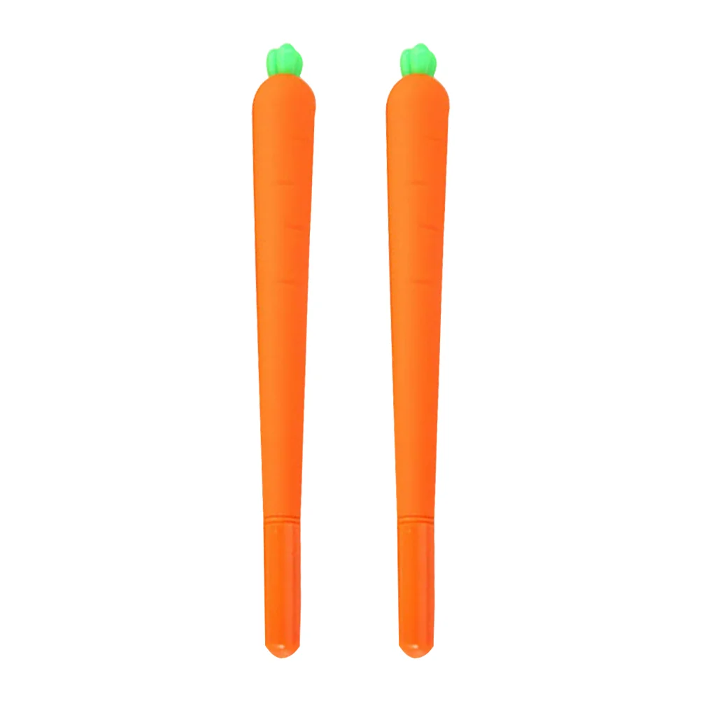 

Carrot Gel Ink Pen Lovely Silicone Roller Ballpoint Drawing Pen for Student Office Signature Pen Stationery Supplies