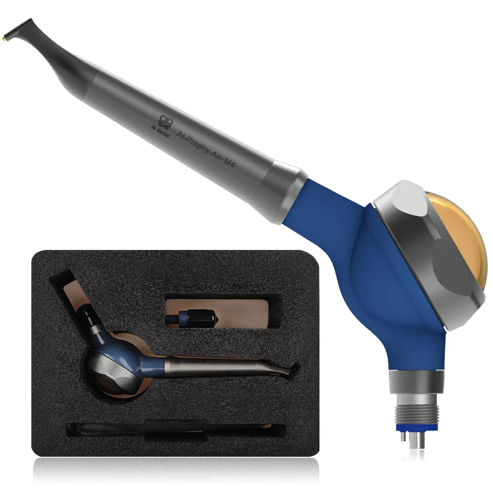 

AI-Prophy-Air-M4 Dental Intraoral Air Polishing System Prophy Jet Anti Suction Hygiene Handpiece 4/6 Holes Lab Chair