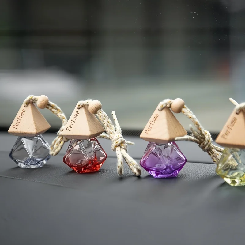 10PCS 8ML Matte Black Glass Car Diffuser Bottles, Refillable Essential Oil Pendant Cont... - SKU PBGS1553 - UGI Packaging