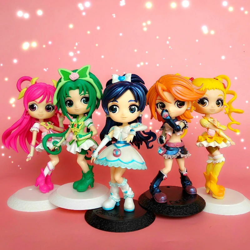 6 pçs/lote Pretty Cure Precure Original Japonês anime figura de borracha  Silicone cheiro doce encantos do telefone móvel/chaveiro/cinta G951 -  AliExpress