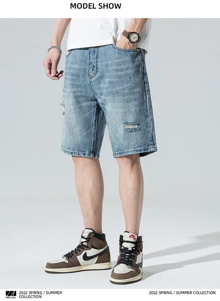 Short Male Jeans Hombre Oversize 42 