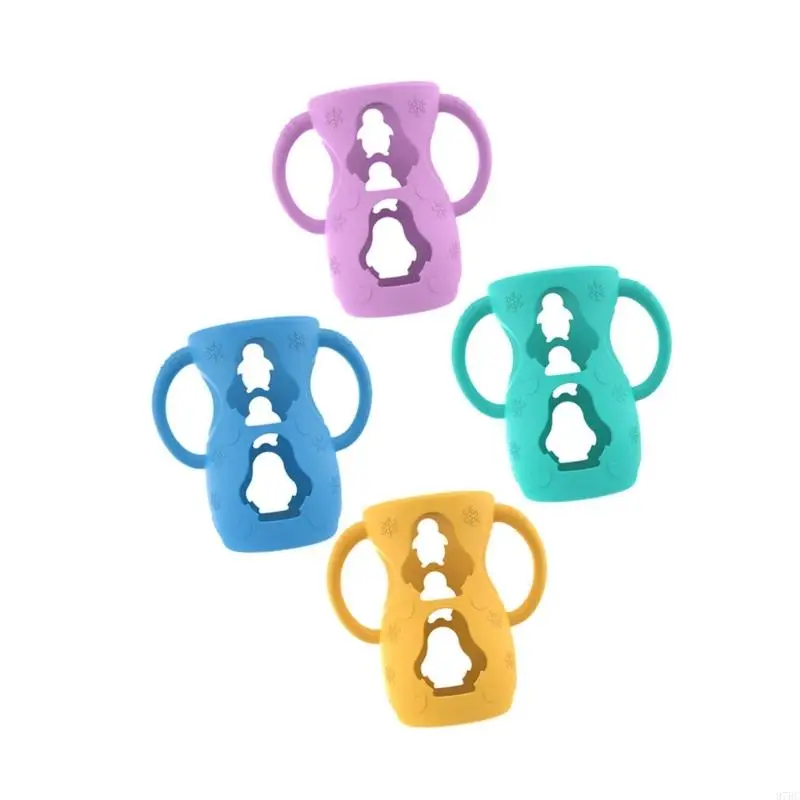 97BC Silicone Cover Universal Flexible Holder Drop Cover with Grip Handles
