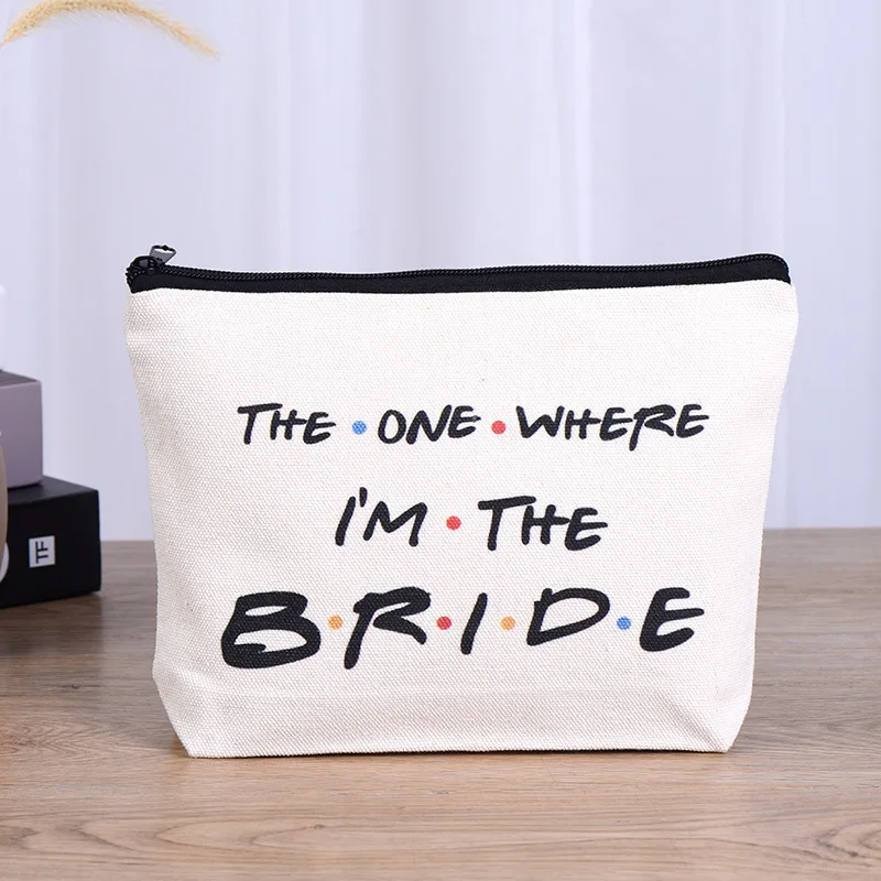 Custom  Wholesale Portable Canvas Bag Cosmetic Bag Make Blank Cotton Bag Shopping Fashion Canvas Pen Bag Printable Logo