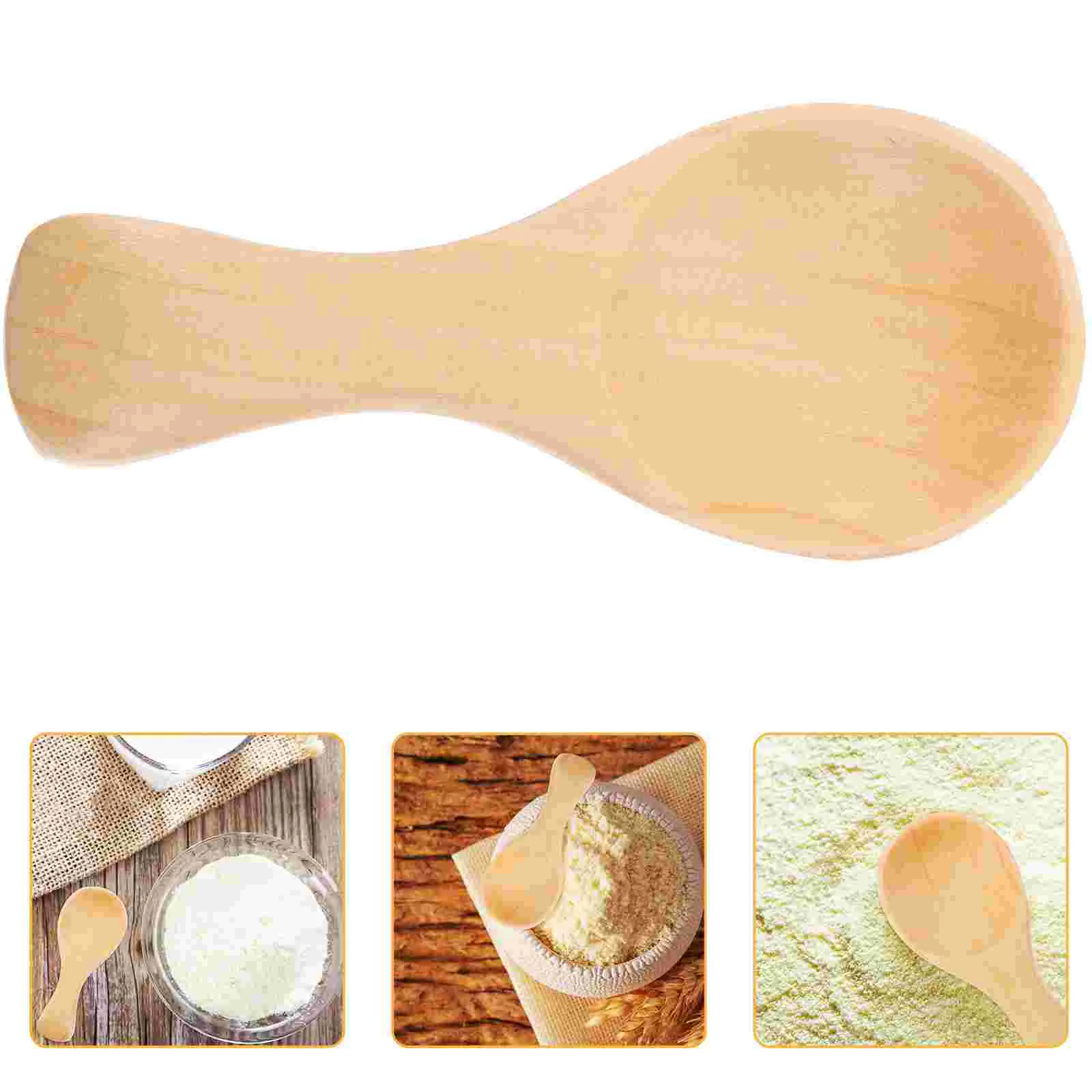 

Milk Wooden Spoons Compact Tea Practical Scoops Salt Mini Convenient Brewing Supplies