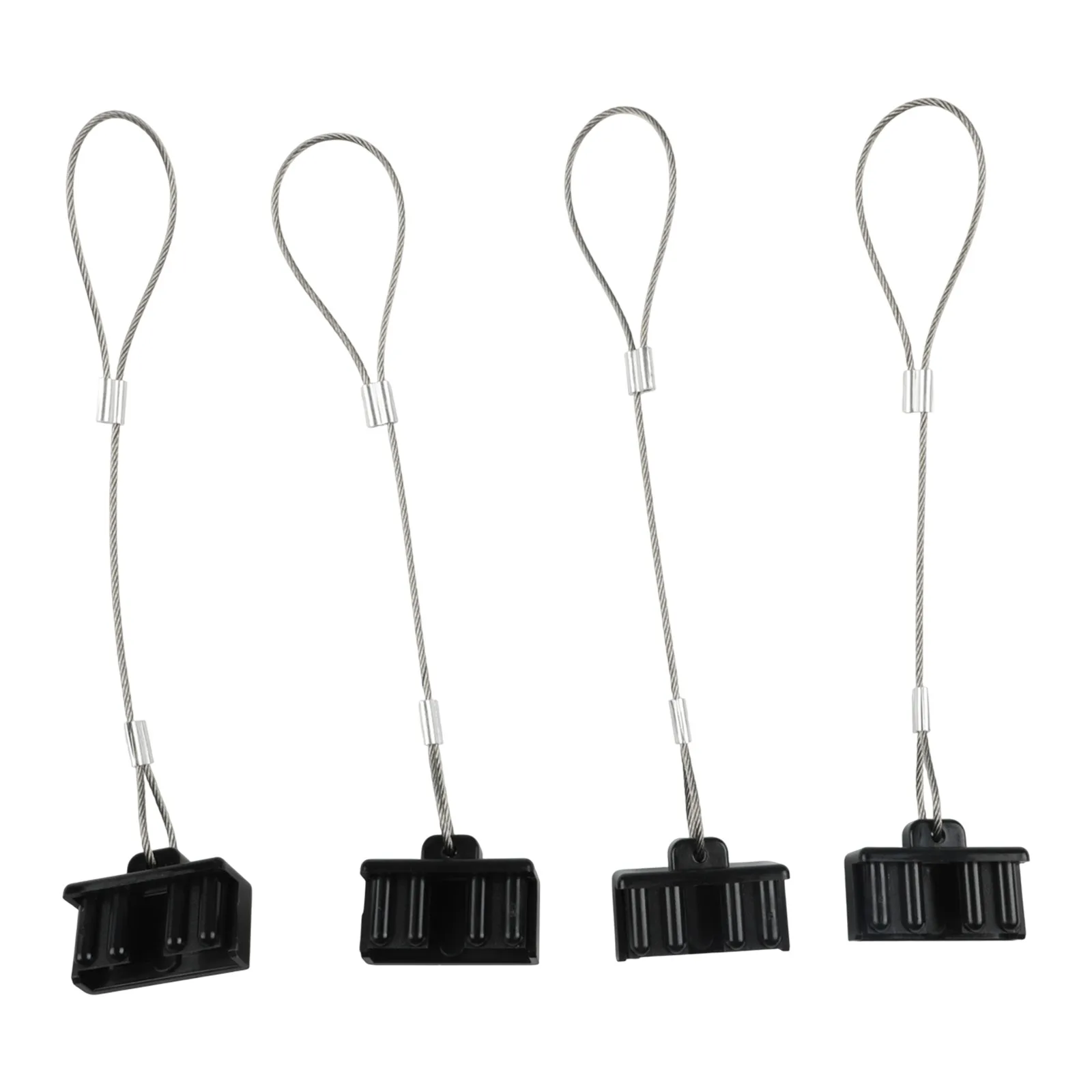 4PCS Staub Kappe Kit Schwarz/Rot FÜR Anderson Stecker Abdeckung Stil Anschlüsse Batterie Caravan 50A/120A/175A rechteckige Staub Abdeckung – Detail 4