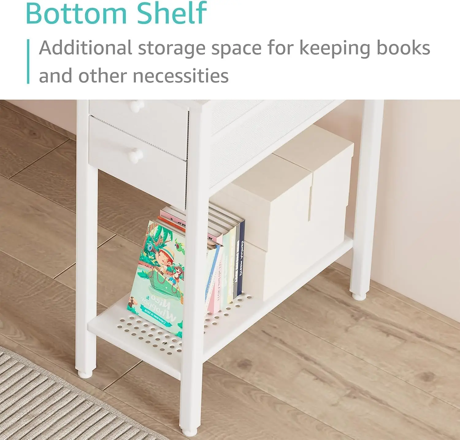 3 TYPES White Small Desk with Drawers - 40 Inch Computer Desk for Small Space Home Office Modern Simple Study Table PC Desks 5