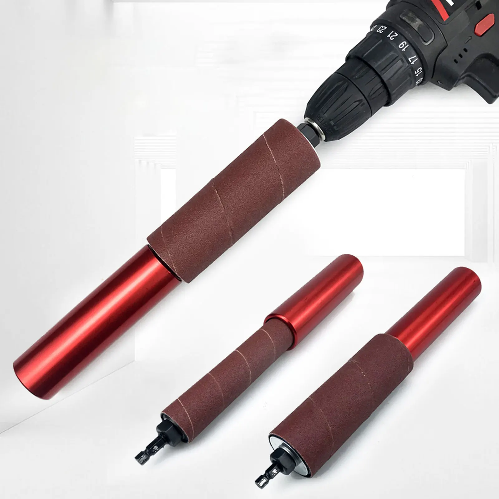 Adattatore Per Levigatrice A Mandrino | Kit Per Trapano In Lega Alluminio - Tamburo Abrasivo Universale - Foto 7