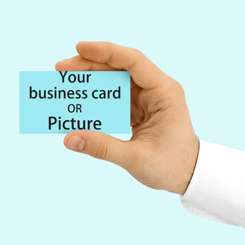 100/200/500 PCS Cheap Customized Business Card Full Color Double-sided Printing Business Cards 300GSM Paper Multiple Sizes 100pcs customized business cards double sided printing paper business cards color coated paper business cards