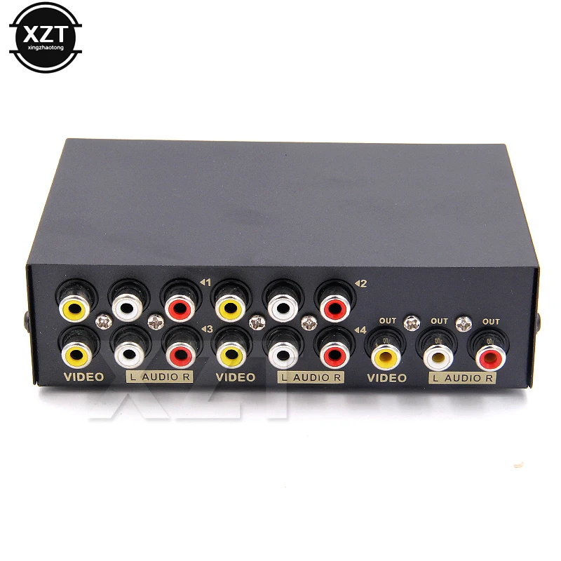 Nuovo 2/4/8 Porte Av Rca Audio Video Switch Segnale Av Rca Selettore Splitter Composito Per Stb Tv Lettore Dvd Xbox Ps2 Av Switcher
