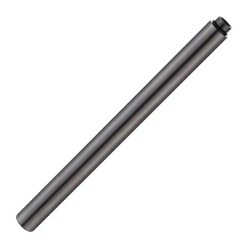 Gun Grey Round Shower Extension Rod Shower Stainless Steel Bracket Extra Heightened Extension Tube Bathroom Accessories 40cm