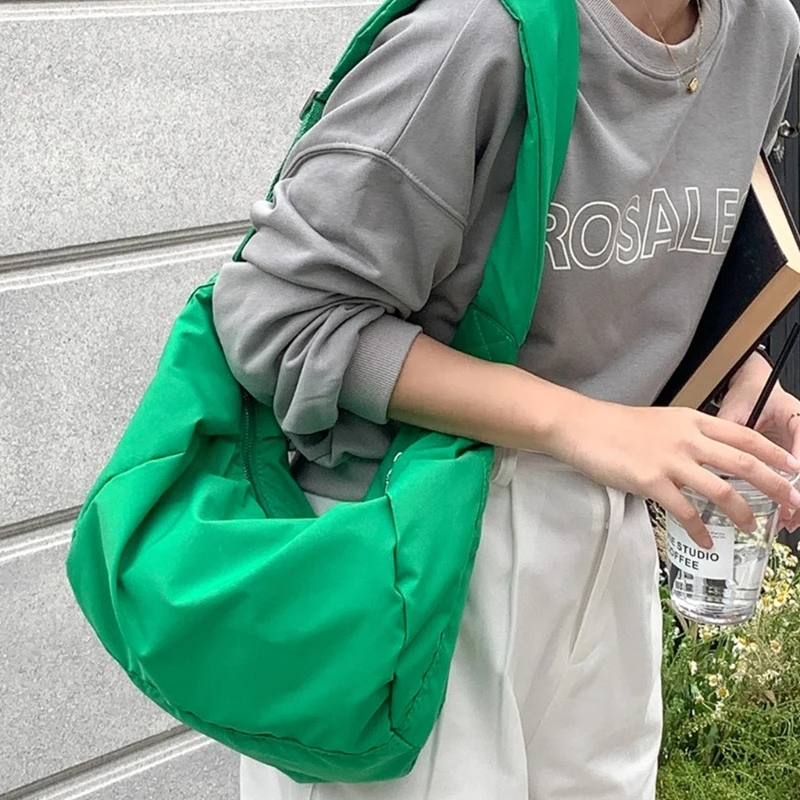 2023 Crossbody Bags Shoulder Bags for Girl Women Trendy Dumpling Bag Solid Color Fashion Bags Fashion LeisureNylon Bag
