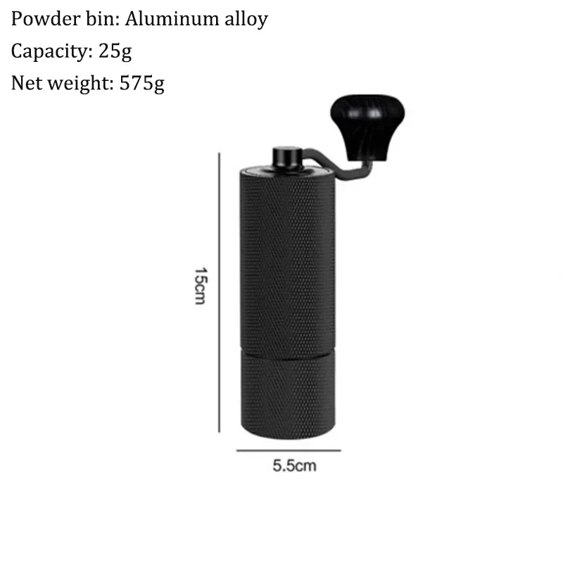 New Manual CNC Coffee Grinder Burr Inside High Quality Handle Design Portable Hand Grinder With Double Bearing Adjustable - Image 5