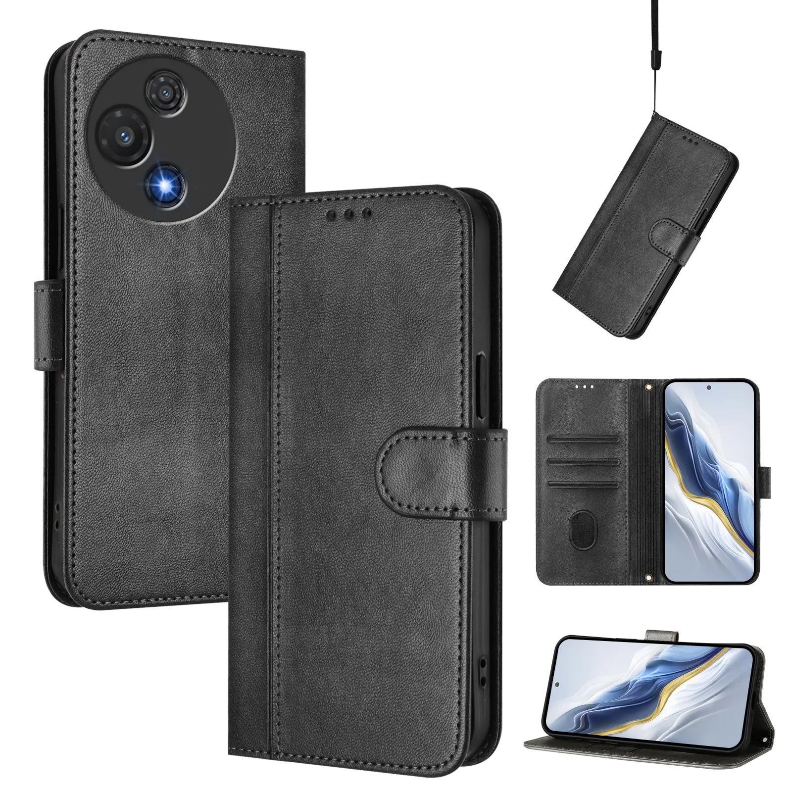Leather Wallet Flip Case