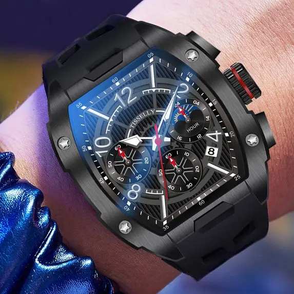 2023 Nuovo Design Orologio Di Lusso Da Uomo Sport Fashion Quartz Waterproof Moon Moonswatch Erkek Kol Satleri