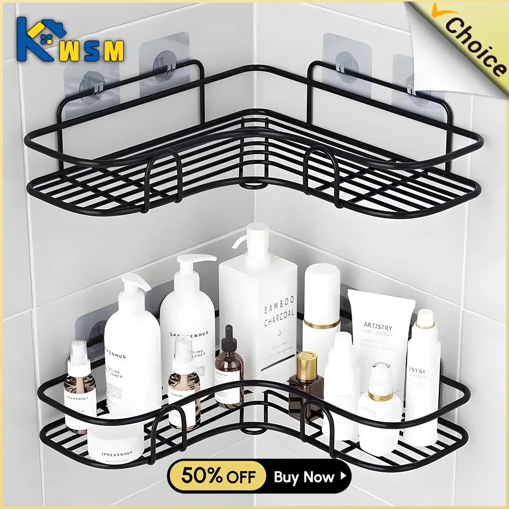 Shower Rack Corner Shelves Suction Cup Sticker Storage Cosmetic White  Holder Toilet Shampoo Basket Organizer Bathroom Accessorie - AliExpress