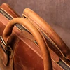 LUOKIR Vintage Crazy Horse Leather Men's Briefcase Casual Handbag Cowhide Shoulder Computer Bag Office For 15.6 Inch Laptop 5