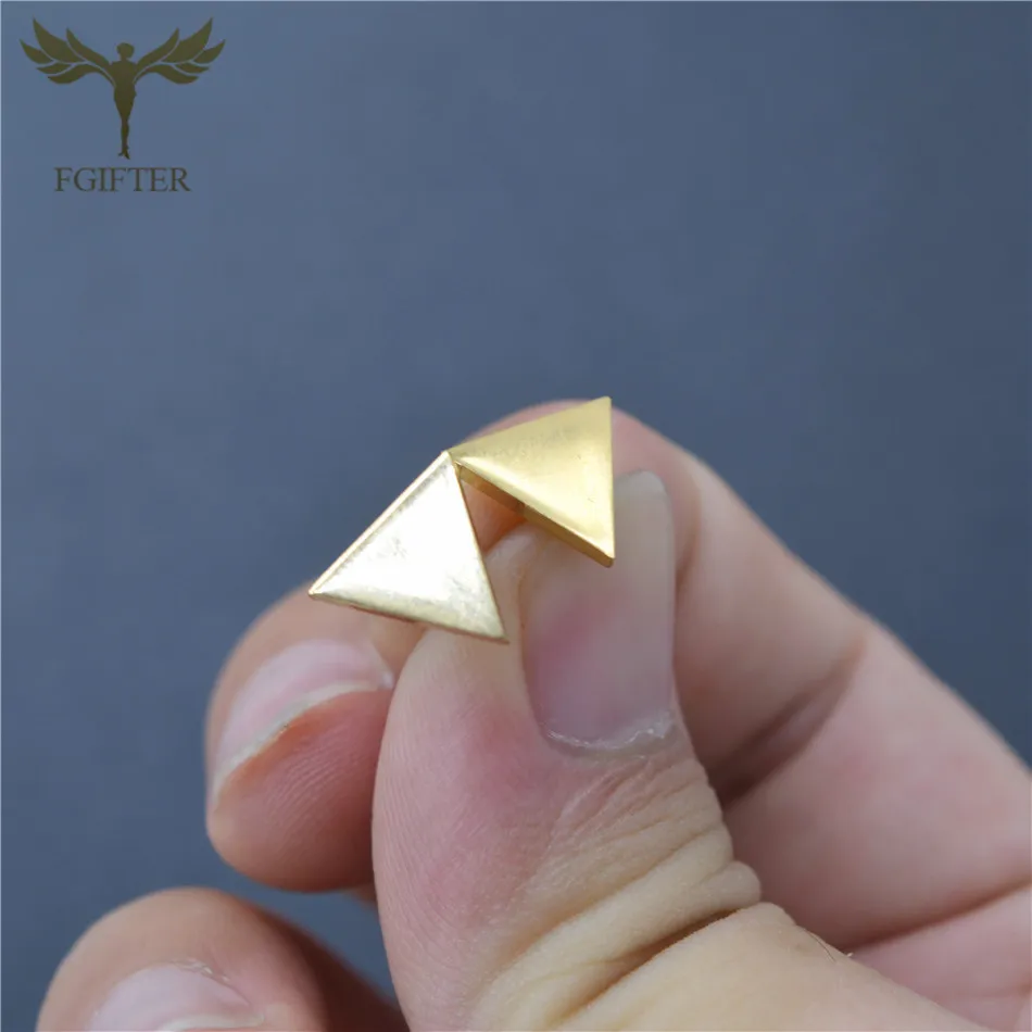 12 Pairs Stud Earrings Set for Women Geometric Triangle Star Round Cross Heart Earing Piercing Stainless Steel Jewelry Resale 2