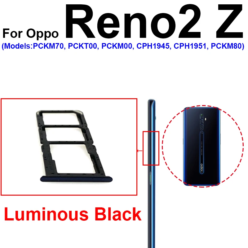 SIM Card Tray For OPPO Reno 2 Reno 2F Reno Z Reno 2Z SIM Card