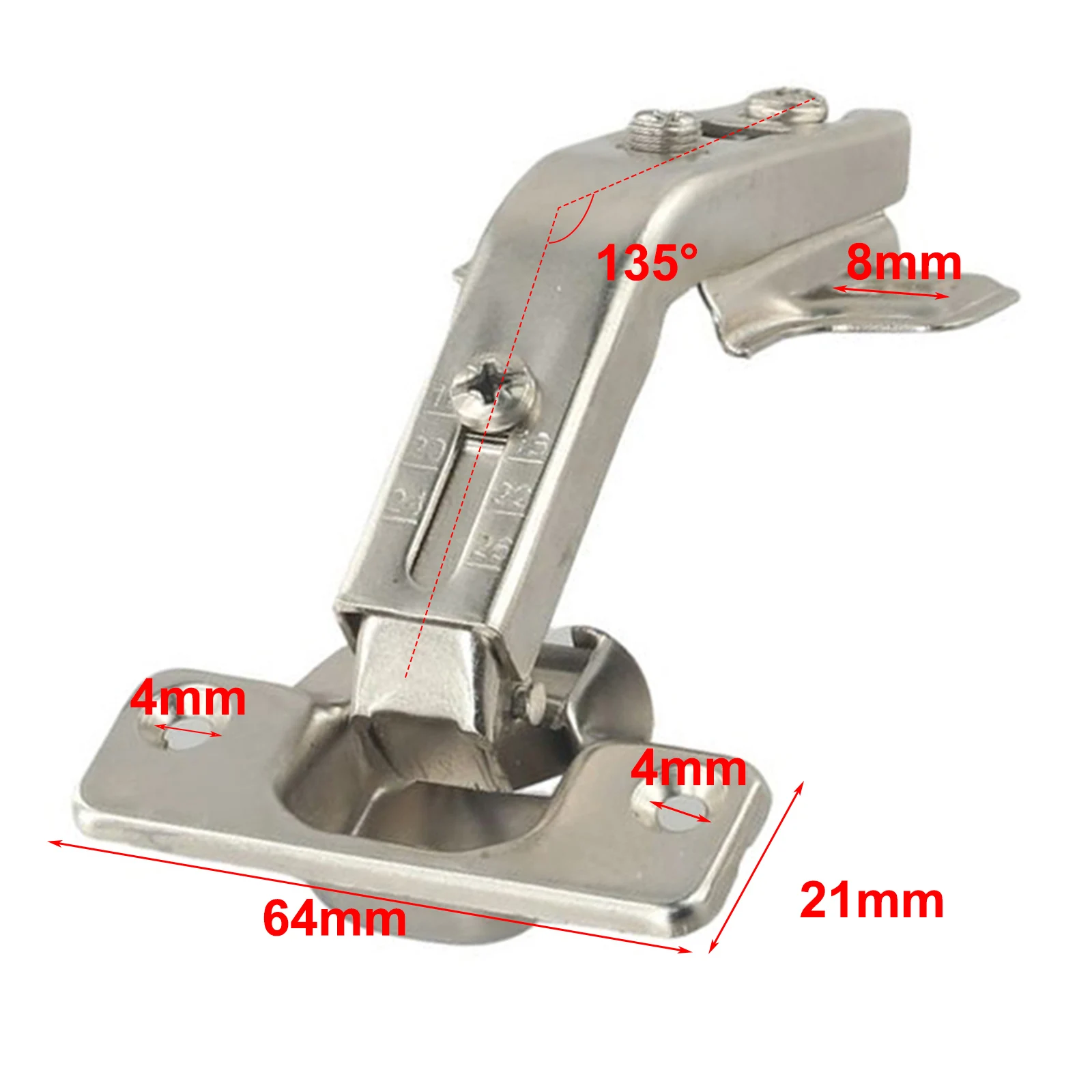 2pcs 135 Degree Door Hinges Corner Cabinet Door Hinges Combination  Plate Screws Set Kitchen Cupboard Furniture Hinges Hardware