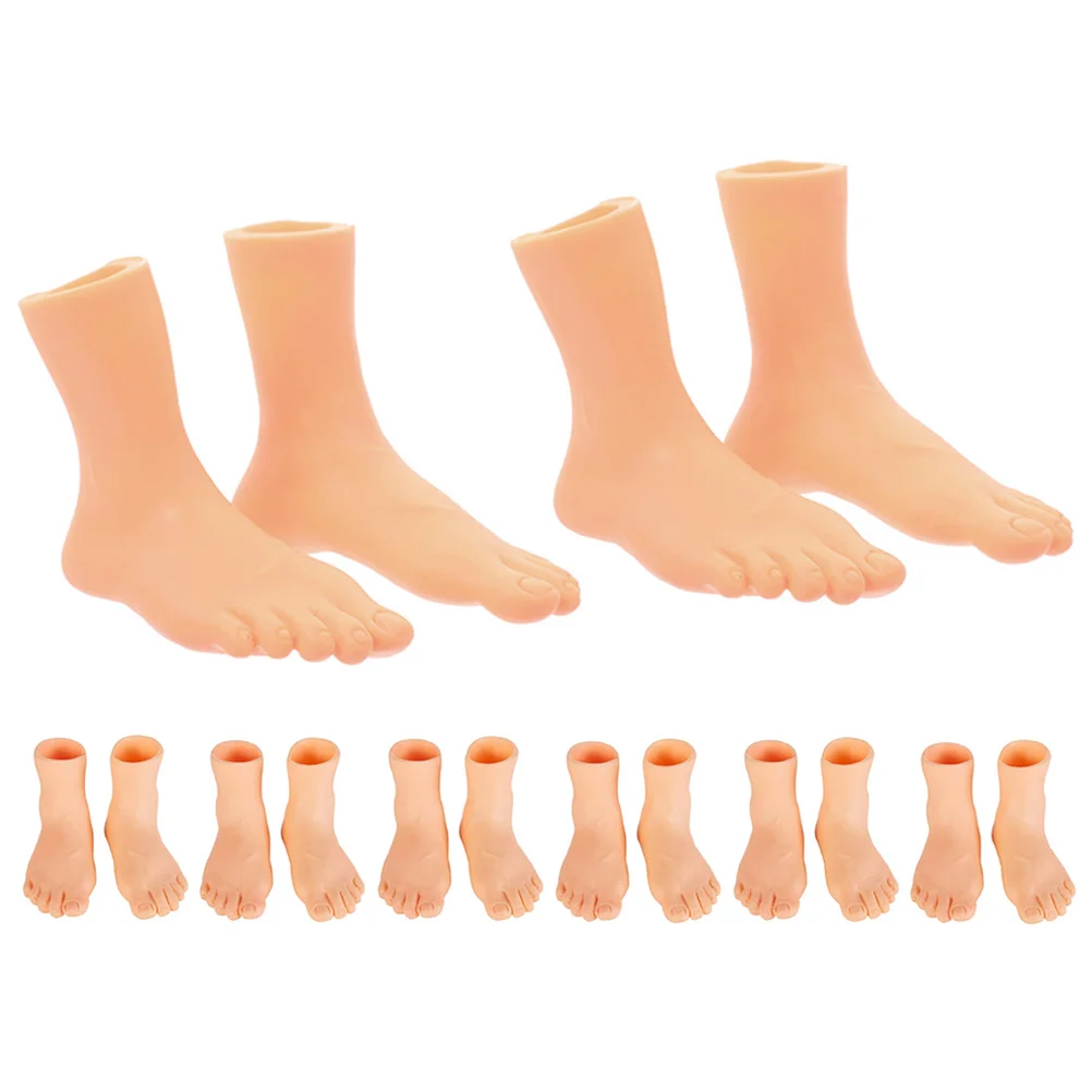 카빌락 마니킨 손가락 발 어린이 인형, 고무 작은 작은 왼쪽 미니 노벨티, 재미있는 이야기 말하기 교육
