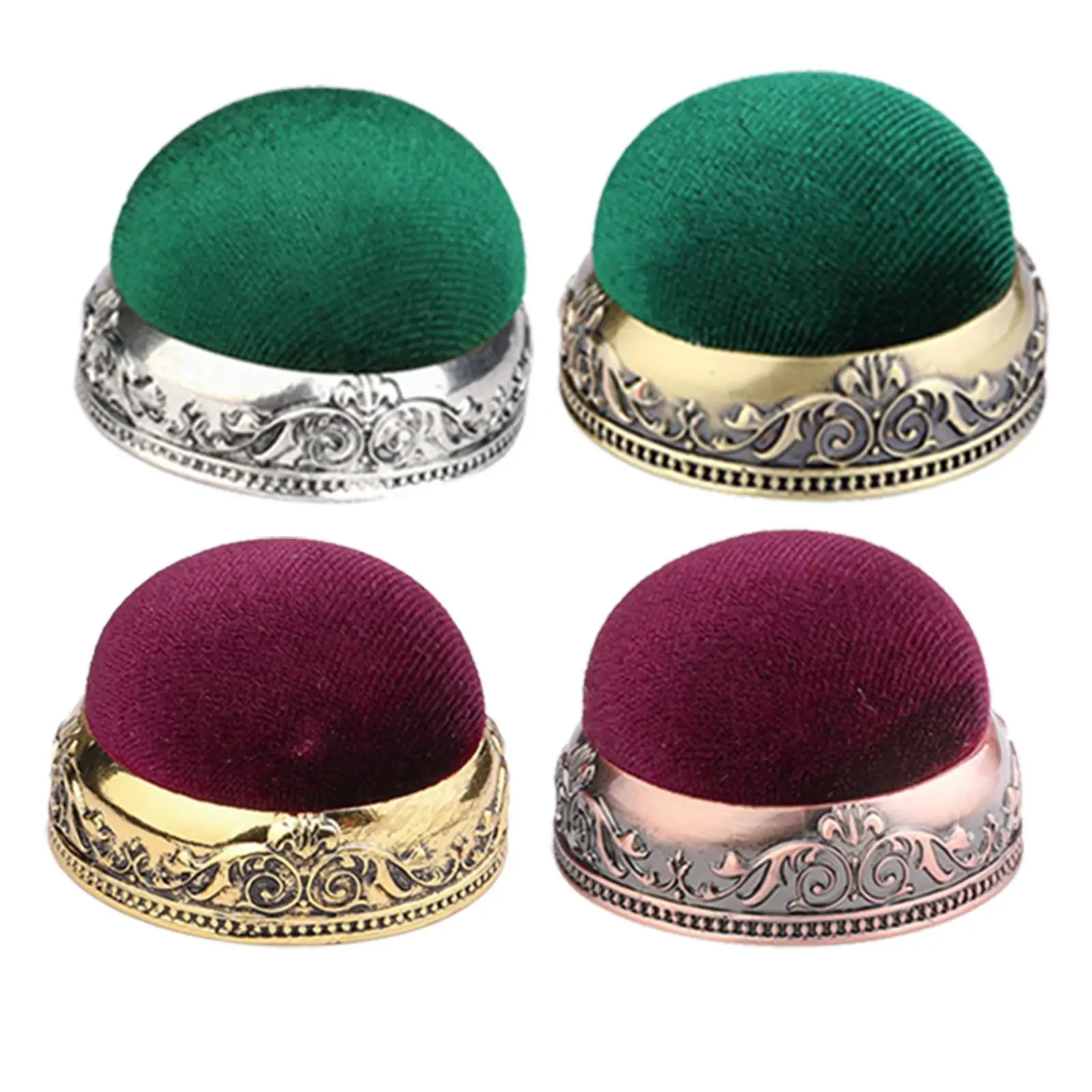 원형 재봉 작업 핀 쿠션, 베이스 수공예 도구 핀 쿠션, 베개 핀